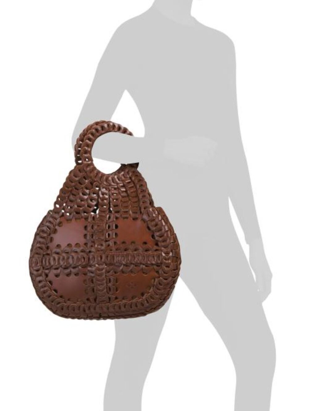 PATRICIA NASH Leather Pisticci Chain Link Top Handle With Shoulder Strap - Picture 5 of 5